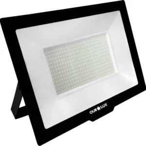 Refletor de LED 400W 6500K Bivolt Preto - Ourolux