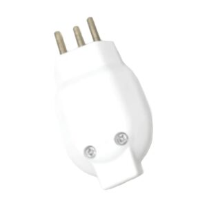 Plug Macho Com Prensa Cabo 2p+t 10a Branco V51 - Voltim