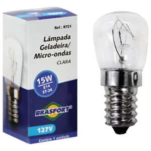 Lâmpada Halógena Geladeira/microondas 15w 110v E14 8721 - Br