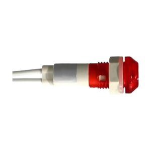 Lâmpada Olho de Boi Com Rabicho 24V Vermelho - JNG
