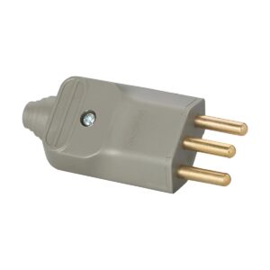 Plug Macho 2P+T 20A Cinza PLD2-3 Com 10 - Margirius