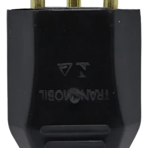 Plug Macho 2P+T 10A Preto 11116 - Transmobil