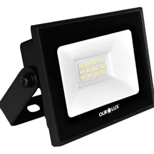 Refletor de LED 20W 6500K Bivolt Preto - Ourolux