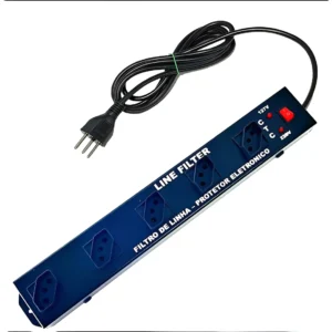 Filtro de Linha Chapa 5 Tomadas Espaçadas Bivolt - CTC