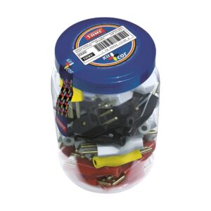 Plug Macho 2P+T 10A Cinza Pote com 50 1912 - Fame