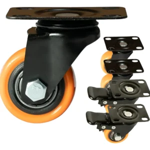 Kit Rodizio Com Freio Premium Ate 250kg Gforce