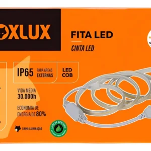 Fita de LED COB 10W 110V 4000K Com 50 Mts IP65 - Foxlux
