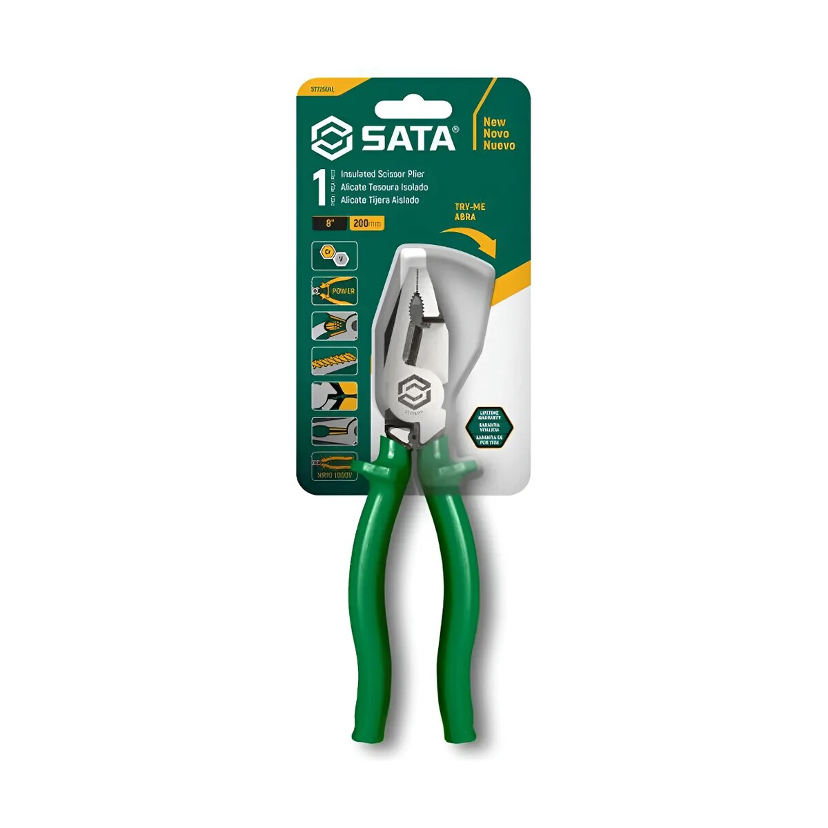 Alicate Corte Tesoura 8 ST72504L - Sata