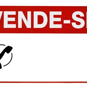 Placa Vende-se Polietireno 20x30cm - Sinalize