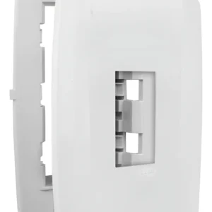 Placa 4x2 Com Suporte 1 Posto Vertical Branco - Blux Home