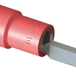 Terminal Pino TPP10-15 10mm Com 20 Vermelho