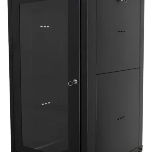 Rack Piso 19 24U x 570mm Com Porta de Acrilico Max Eletron