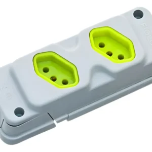 Tomada Barra Dupla 2P+T 20A Cinza - Fiolux