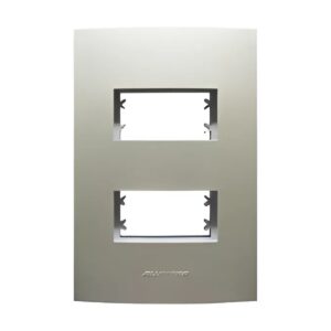 Placa 4x2 2 Postos Separados Class Champanhe 85427 Inova Pro