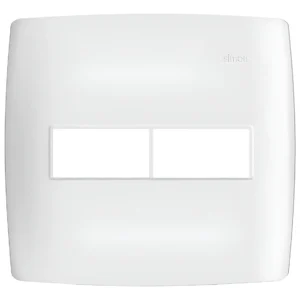 Placa 4x4 1+1 Postos Com Suporte Branca 300911-50 - Simon