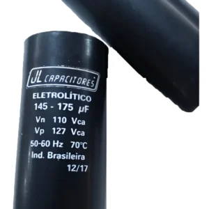 Capacitor JL Com Suporte e Tampa 145-175 110V