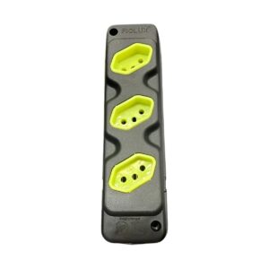 Tomada Barra Tripla 2P+T 20A Preto Embalada - Fiolux