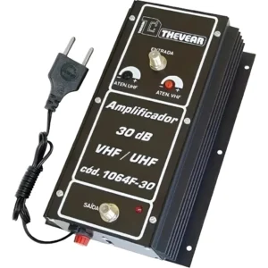 Amplificador VHF+UHF Com Conector F 30DB Thevear
