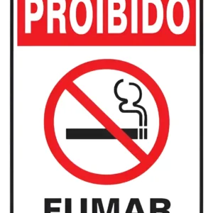 Placa Proibido Fumar 15x15cm - Sinalize