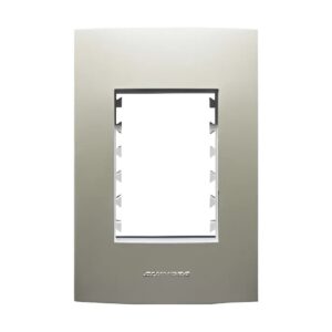 Placa 4x2 3 Postos Class Champanhe 85428 - Inova Pro