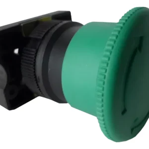 Botão Comando Gira/Destrava 30mm S-PFN2R3 Verde - Steck