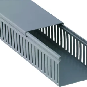 Canaleta Recorte Fechado Cinza 50x50mm 2 Metros - Elesys