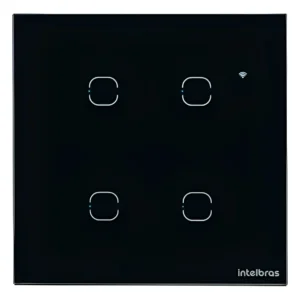 INTERRUPTOR SMART WI-FI TOUCH EWS1004 PT (INTELBRAS-SC)