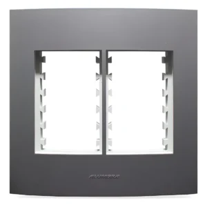 Placa 4x4 3+3 Postos Class Grafite 85482 - Inova Pro