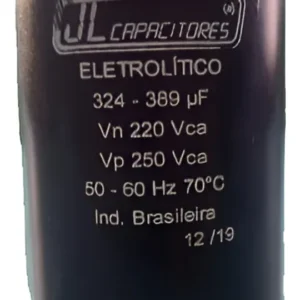 Capacitor JL Com Suporte e Tampa 324-389 220V