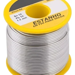 Solda em Carretel 500gr 1,5mm Amarelo - Emavi