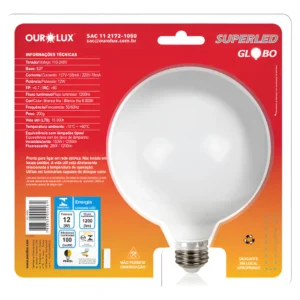 Lâmpada de LED Bulbo 12W 2700K 20046 - Ourolux