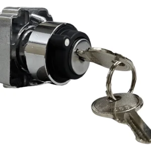 Botão 22,5mm Metal Com Chave NA+NF SLCM8DOC - Steck