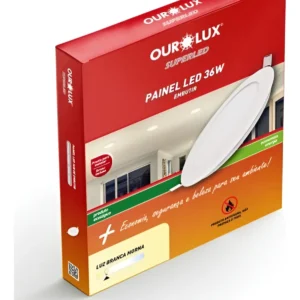 Luminaria de LED Embutir Redondo 36W 2700K - Ourolux