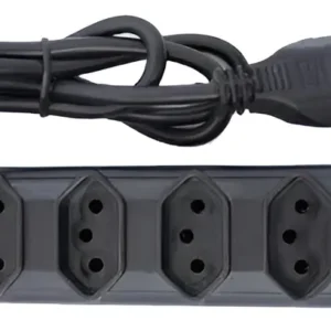 Filtro de Linha Pvc 5 Tomadas Preto Bivolt - Naticon