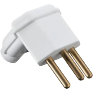 Plug Macho 2P+T 10A Branco PLD6-3 Com 10 - Margirius