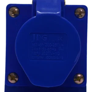 Tomada Sobrepor Industrial 2p+t 16a 250v Azul J02tm-113 Jng