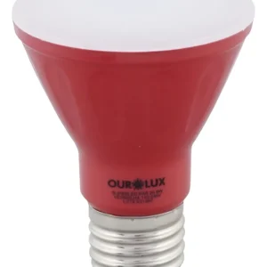 Lâmpada Par 20 De Led 6w Vermelho - Ourolux