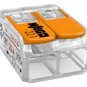 Conector/emenda De 2 Vias 6mm 221-612 Incolor - 3 Unidades