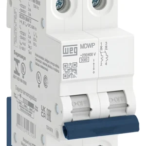 Disjuntor Bipolar 10A Curva C MDPW - Weg