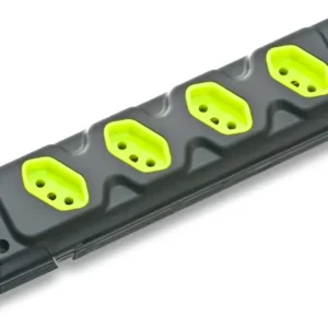 Tomada Barra Quadrupla 2P+T 20A Preto - Fiolux