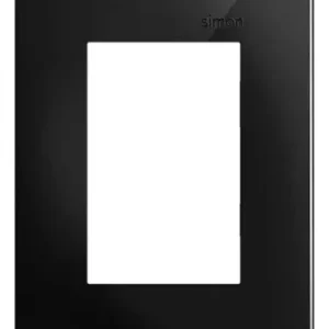 Placa 4x2 3 Postos Preto Brilhante 35613-39 - Simon 30