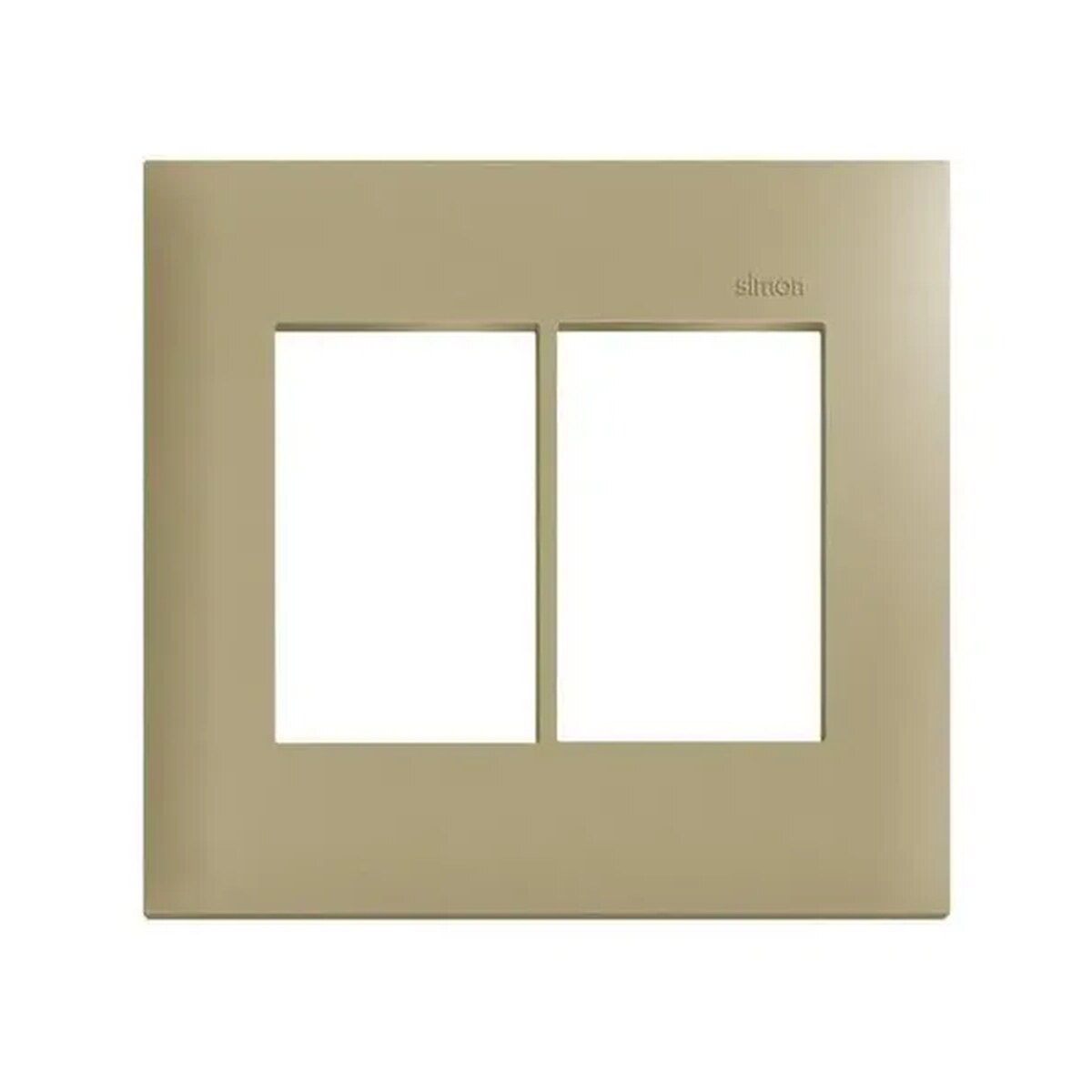 Placa 4x4 3+3 Postos Champagne 35600-61 - Simon 30