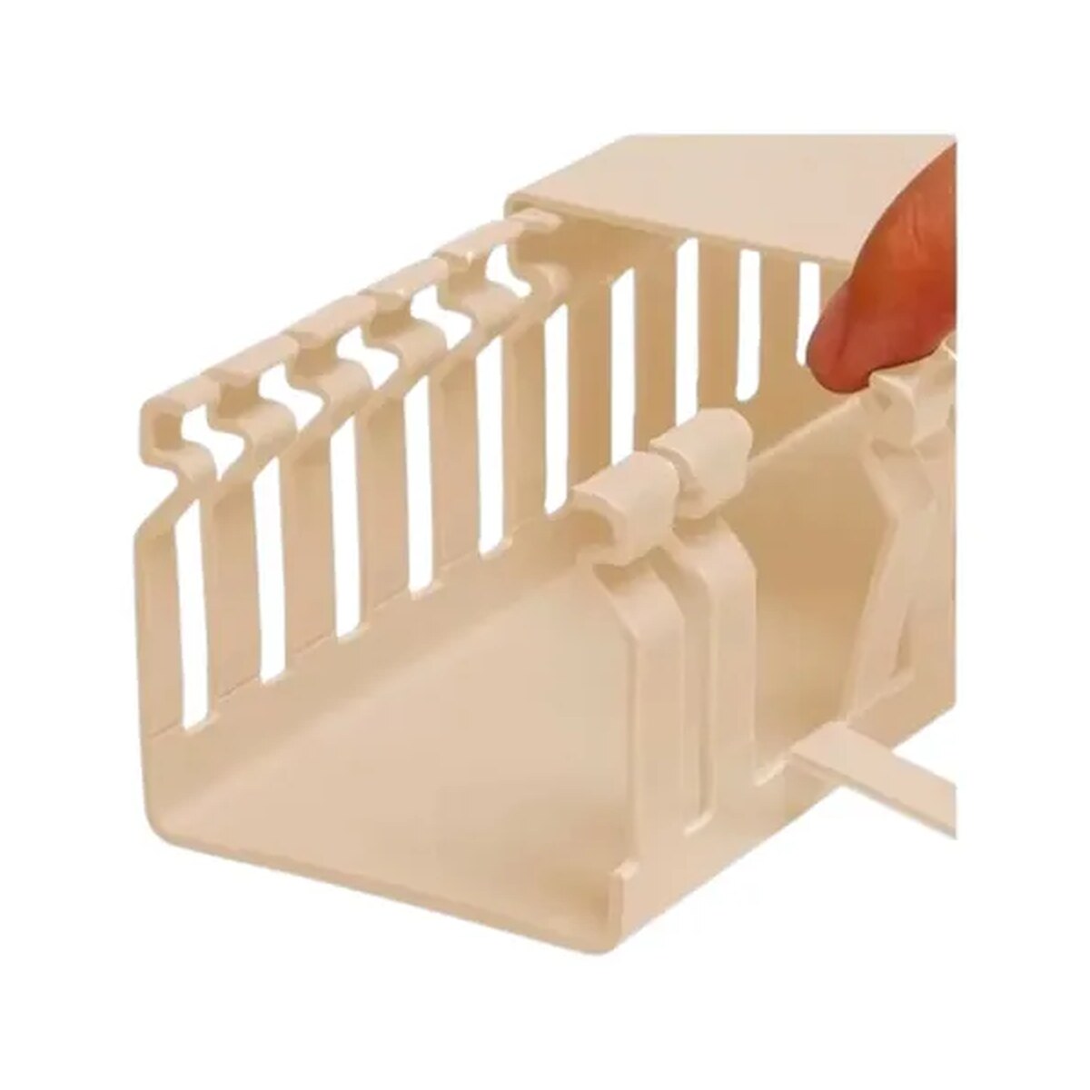 Canaleta Recorte Aberto Creme 80x50mm 2 Metros - Dutoplast