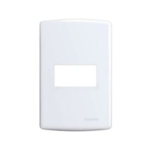 Placa 4x2 1 Posto Horizontal E Suporte Branco - 6400 Alumbra