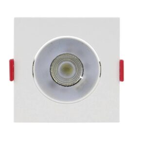 Spot de LED Quadrado 7W Amarelo Bivolt - Opus