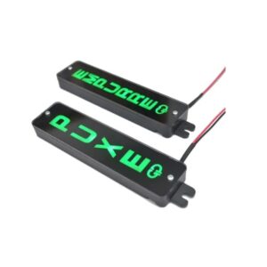 Mini Sinalizador LED Puxe / Empurre Preto