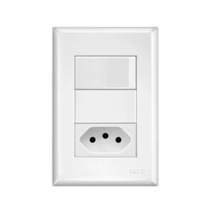 Conjunto 4x2 Interruptor Simples 16a Tomada 2p+t 20a BC 2918