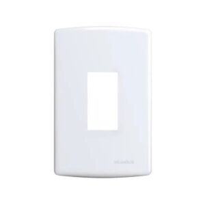 Placa 4x2 1 Posto Vertical E Suporte Branco - 6401 Alumbra