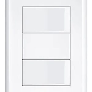 Conjunto 4x2 2 Interruptores Simples Separados Branco 2904