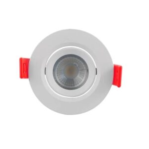 Spot LED Redondo Quadrado 3W Amarelo Aluminio Movel Branco E